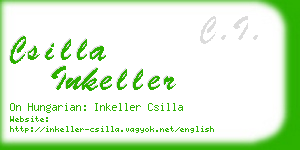 csilla inkeller business card